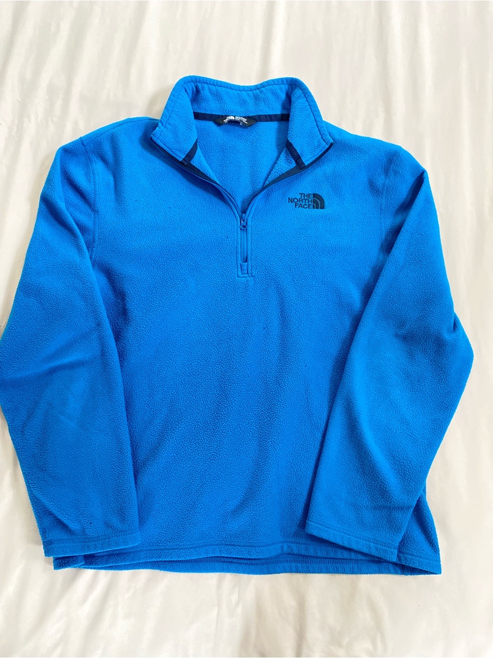 The North Face Men’s Bright Blue Half-Zip Fleece Pullover